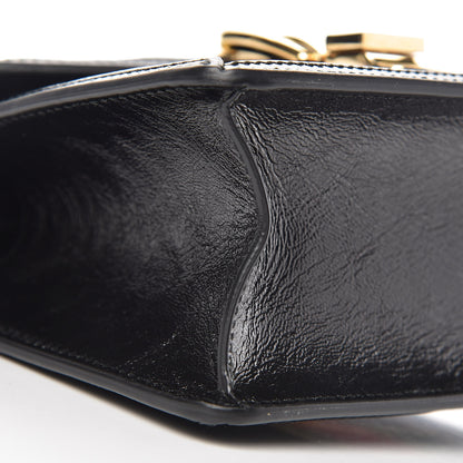 Gucci Velvet GG Monogram Mini Sylvie Top Handle Bag Black 9 of 10