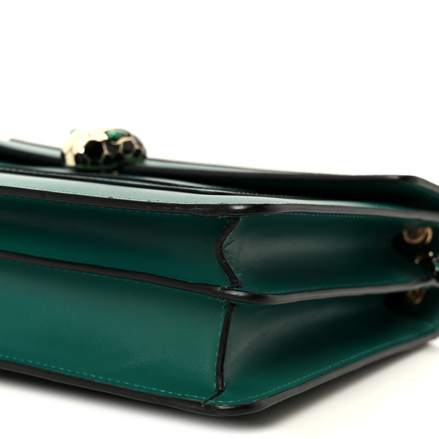 Calfskin Serpenti Forever Shoulder Bag Emerald Green