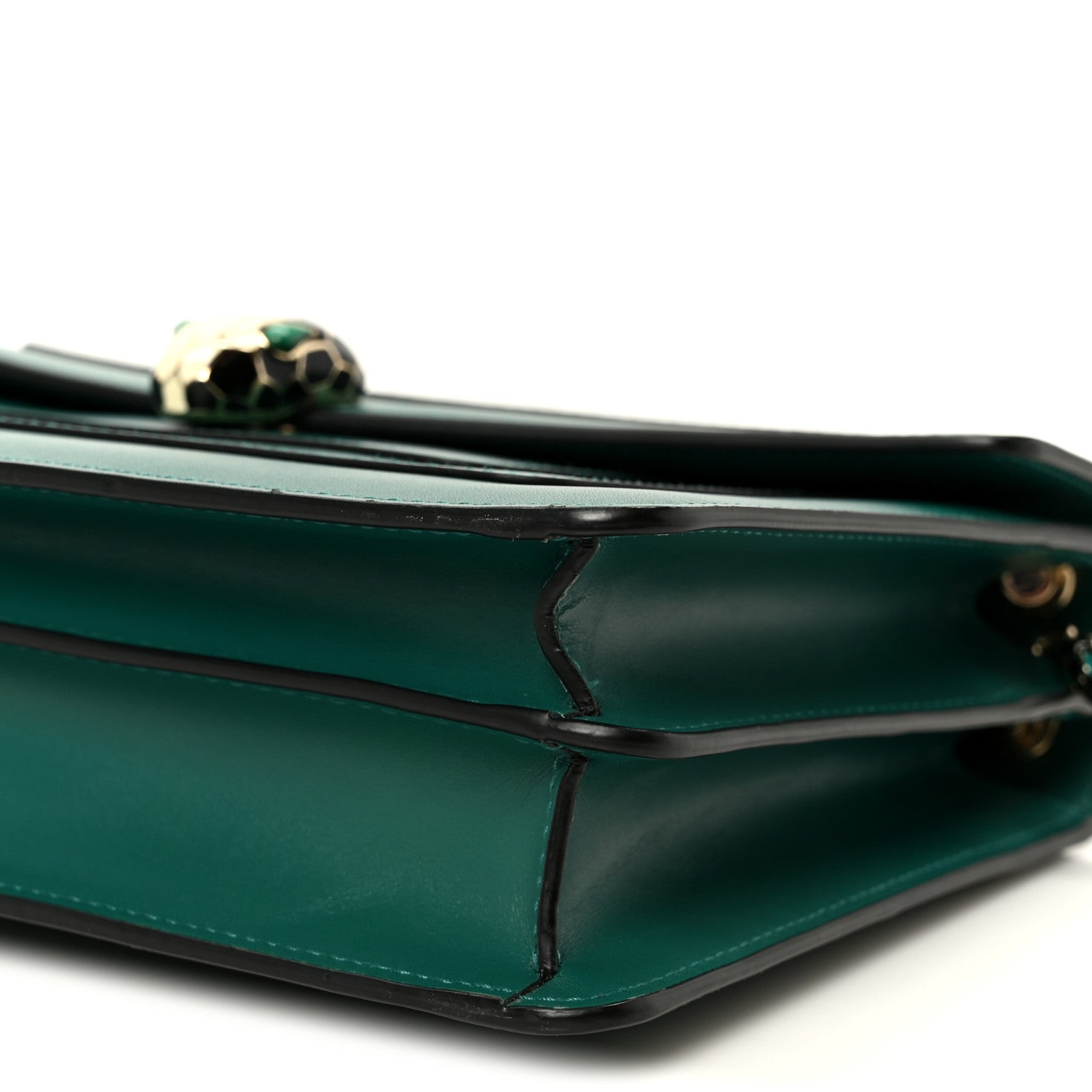 Bulgari Calfskin Serpenti Forever Shoulder Bag Emerald Green 12 of 12