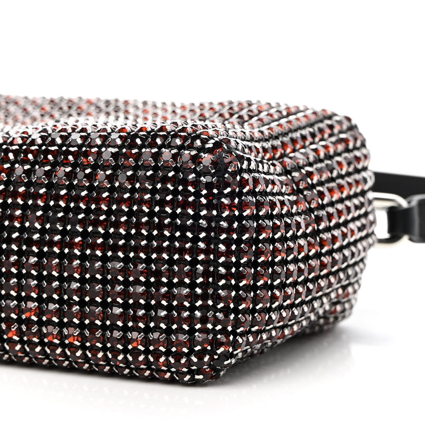Mesh Crystal Rhinestone Mini Heiress Pouch Cola