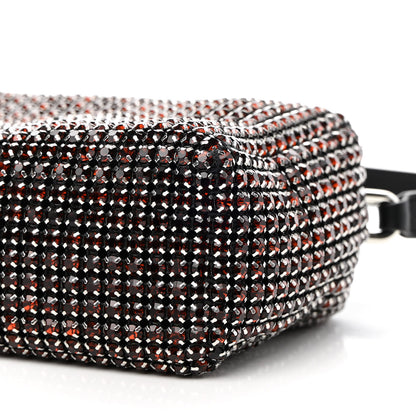 Alexander Wang Mesh Crystal Rhinestone Mini Heiress Pouch Cola 8 of 8