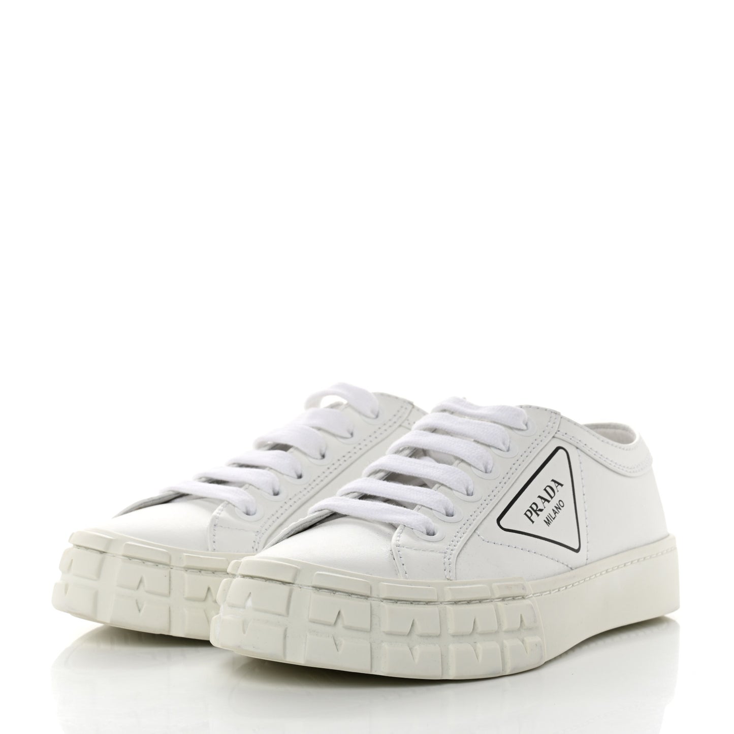 Gabardine Triangle Logo Wheel 35mm Sneakers 35.5 White