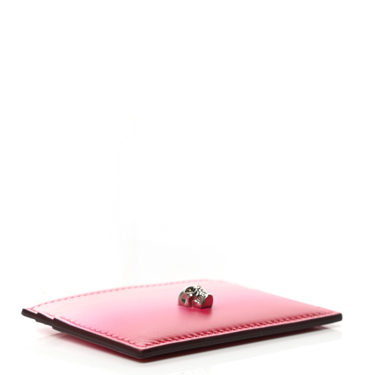 Alexander McQueen Calfskin Ombre Skull Card Holder Multicolor 4 of 8