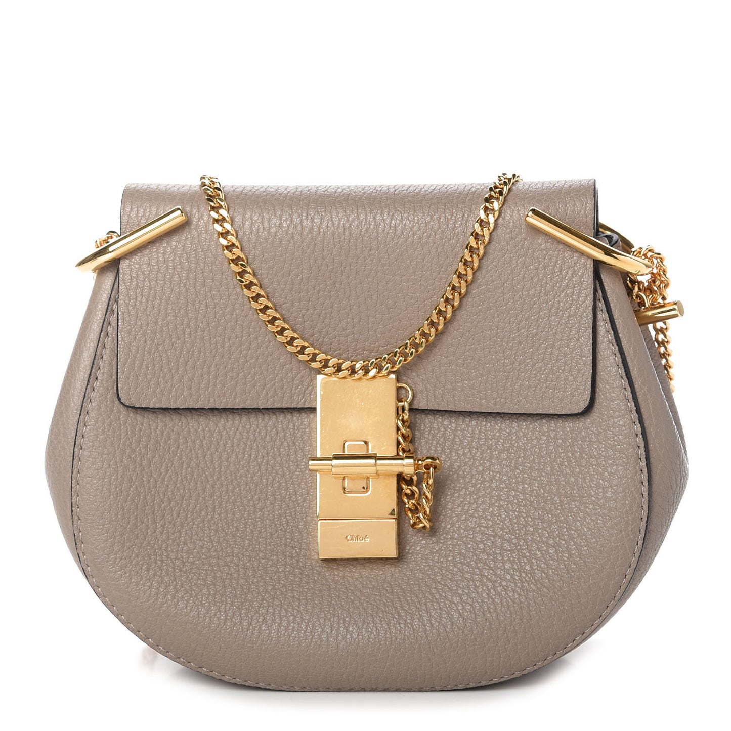 Grained Lambskin Drew Shoulder Bag