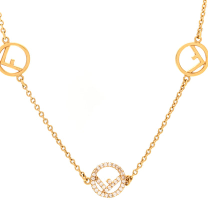 Fendi Metal Crystal F is Fendi Necklace Gold 4 of 5