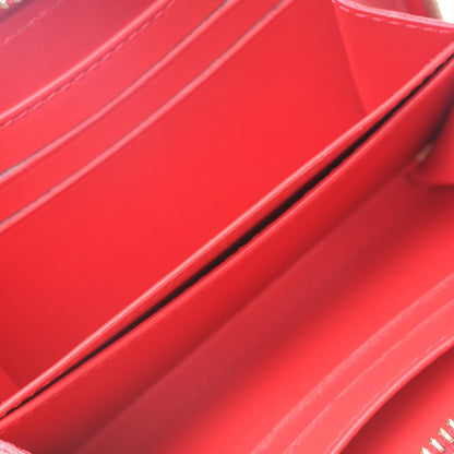 Louis Vuitton Vernis Zippy Coin Purse Rouge Grenadine 5 of 7