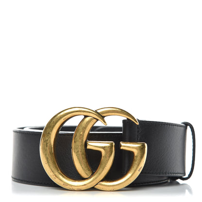 Gucci Calfskin Double G 40mm Belt 80 32 Black 1 of 7