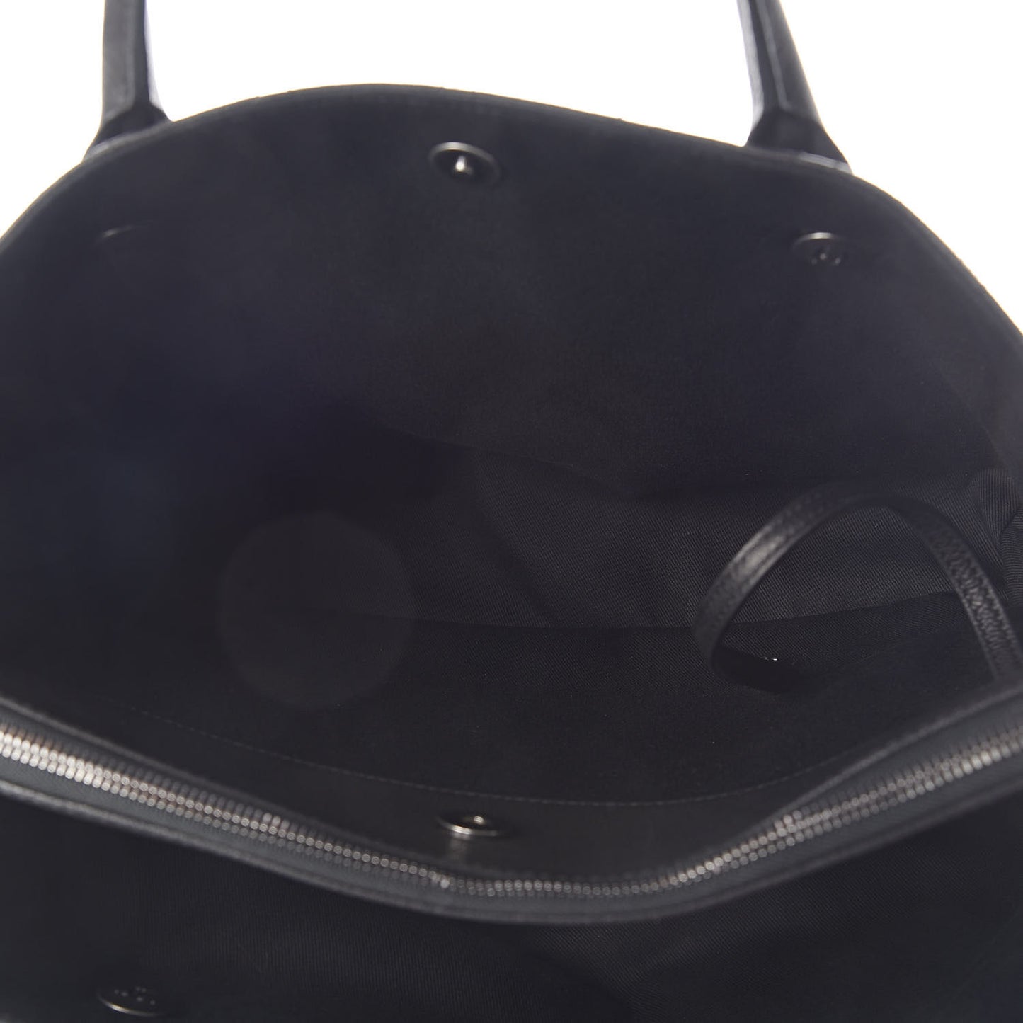 Grained Vegetal Calfskin Urban Shopping Tote Black