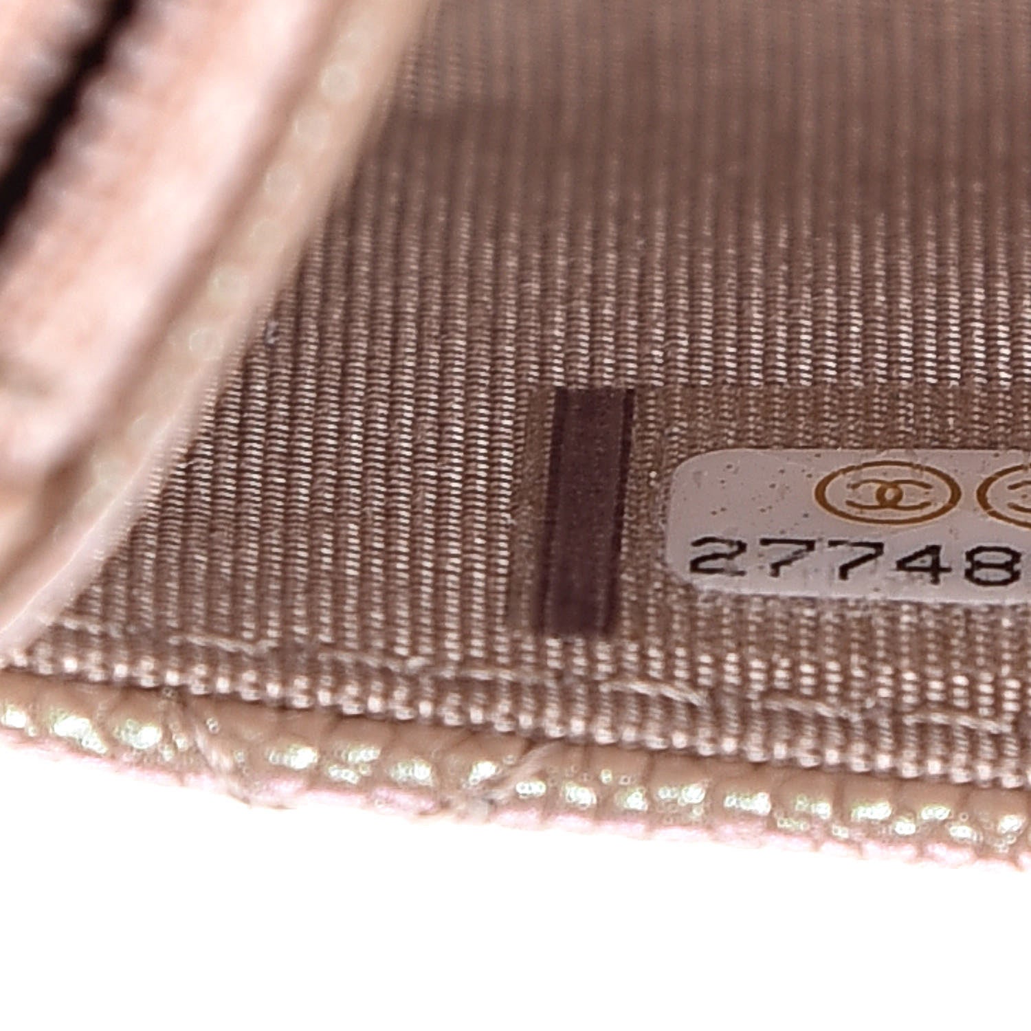 Chanel Iridescent Caviar Quilted Wallet On Chain WOC Beige 8 of 12