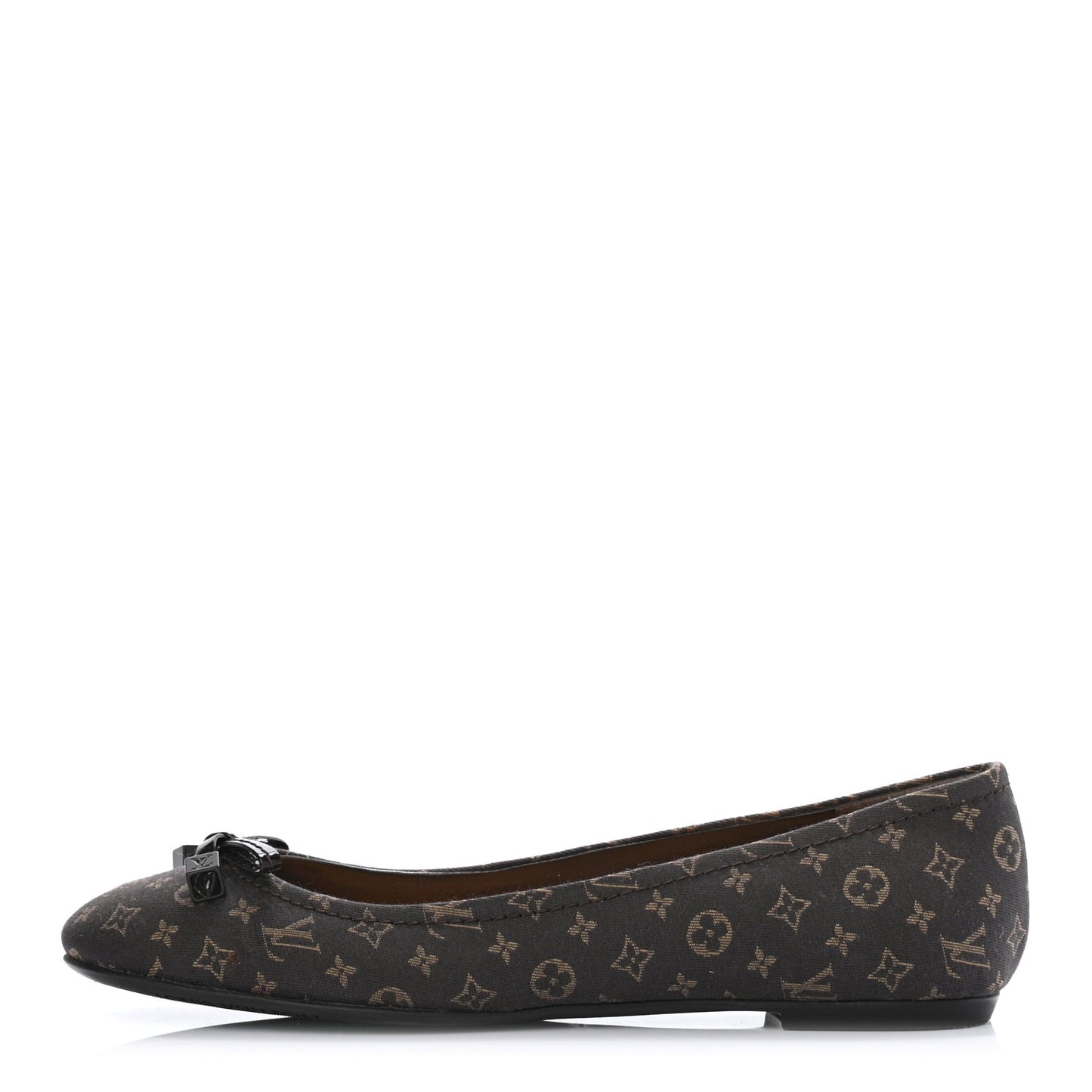Mini Monogram Debbie Ballerina Flats 37.5 Fusain