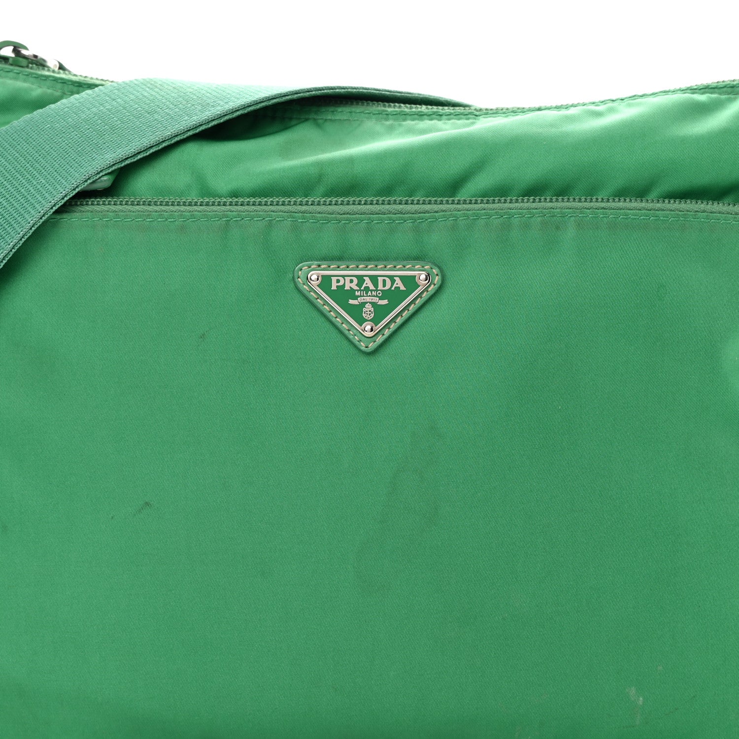 Prada Tessuto Nylon Messenger Bag Green 1246462 – FASHIONPHILE