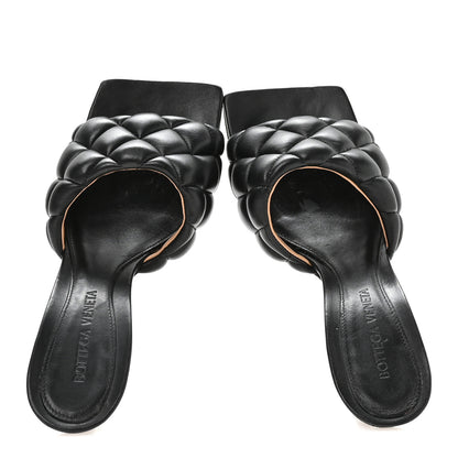 Bottega Veneta Nappa Matelasse Padded Mule Sandals 36 Black 2 of 7