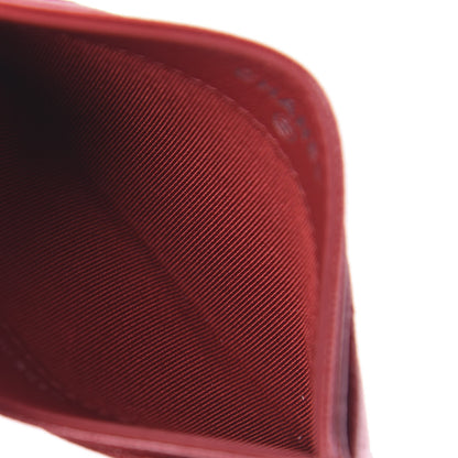 Chanel Caviar Quilted Card Holder Dark Red 5 of 10