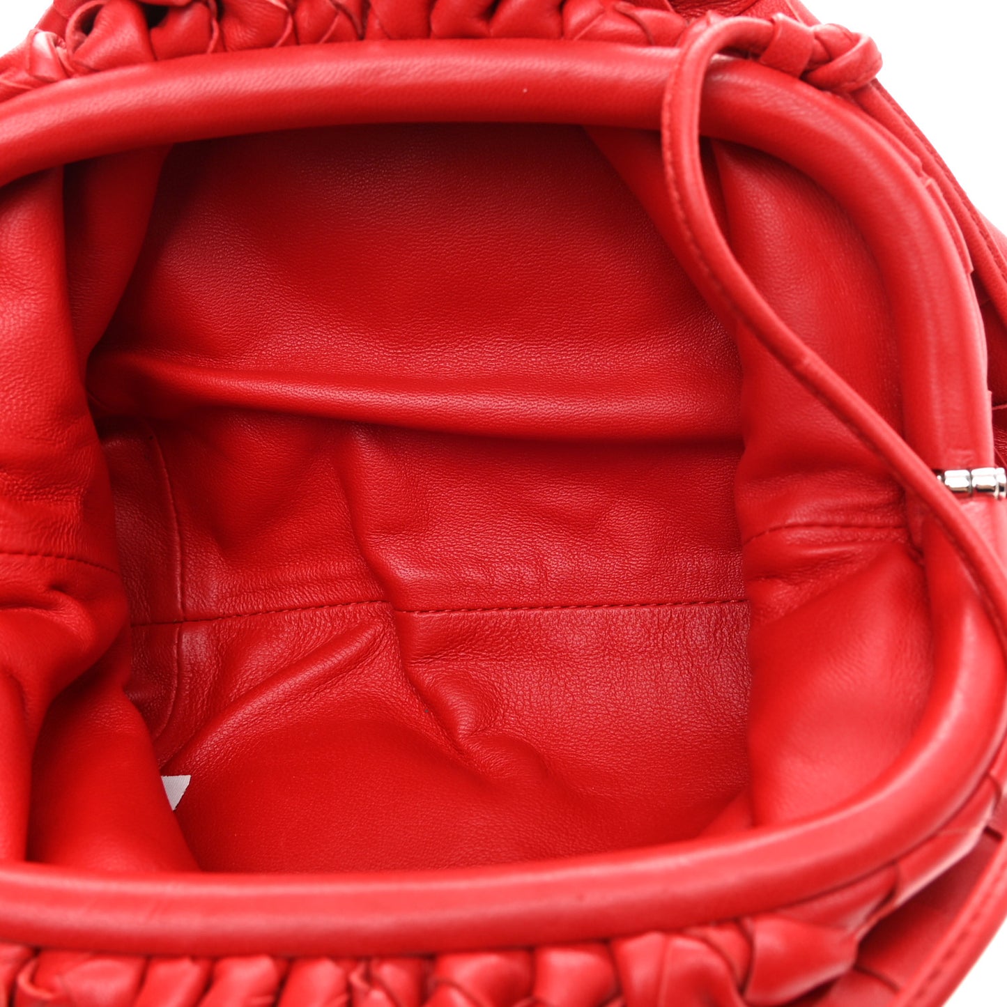 Nappa Intrecciato The Mini Pouch Bright Red