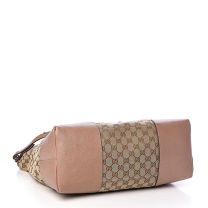 Gucci Monogram Large Bree Foldover Tote Beige Soft Pink 4 of 17