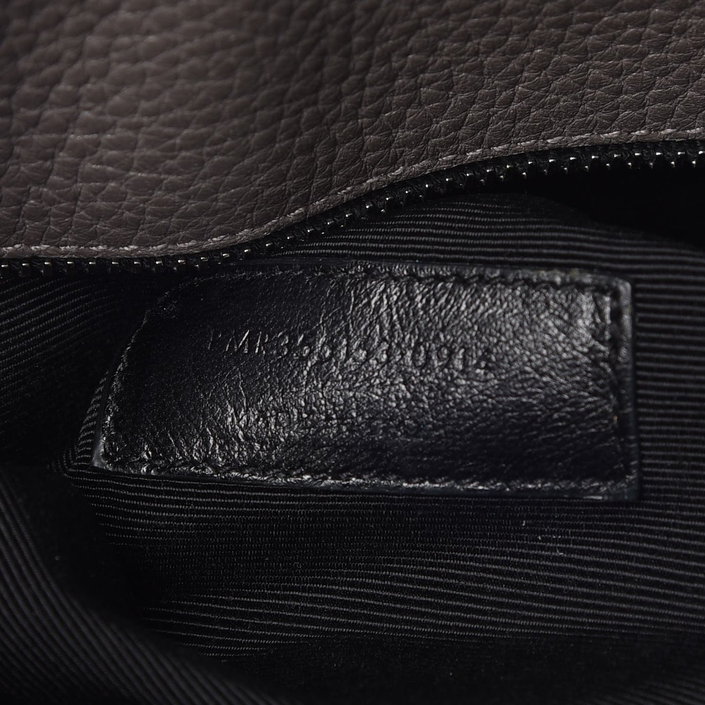 Grained Calfskin Small Sac De Jour Fog