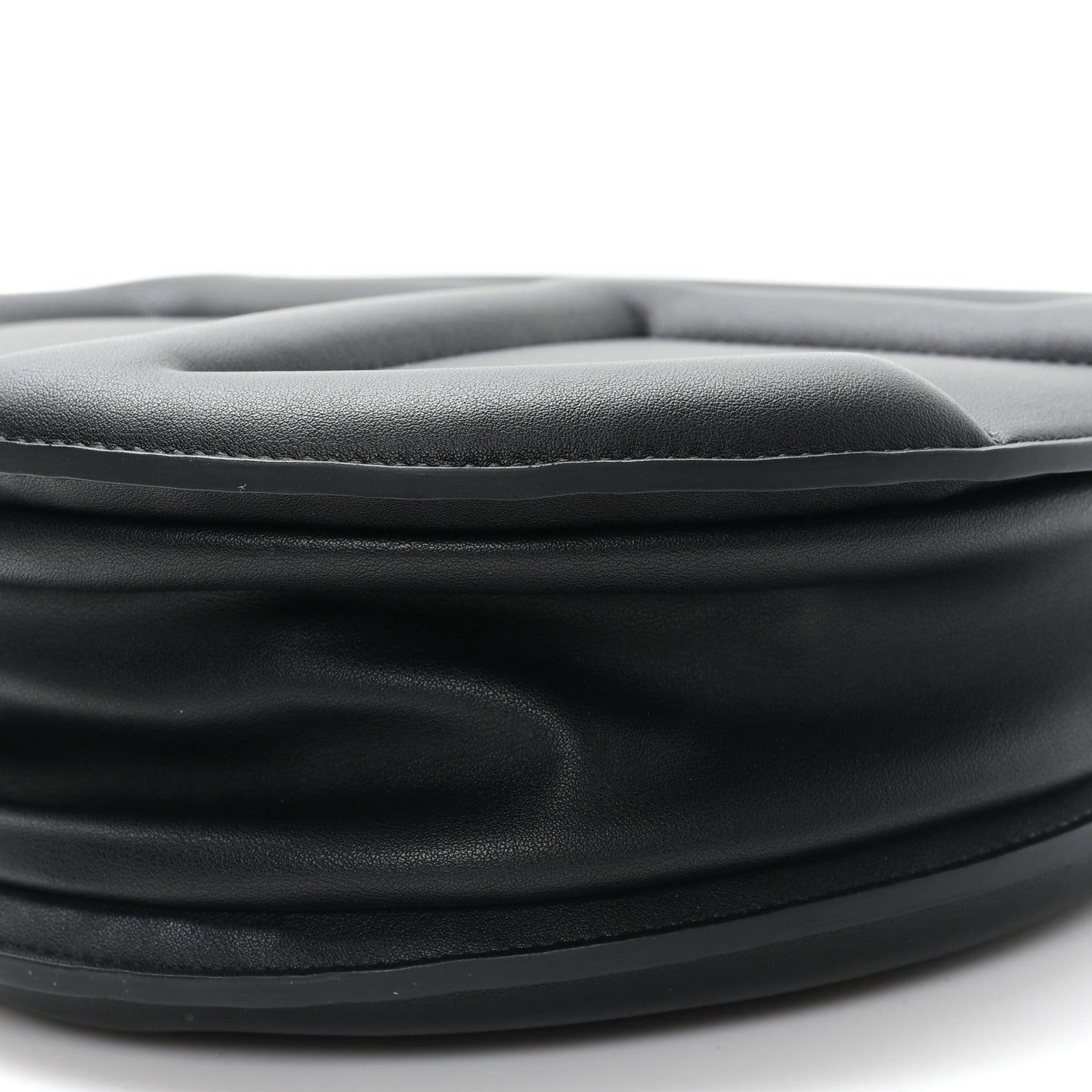 Vegan Leather Major Circle Bag Black