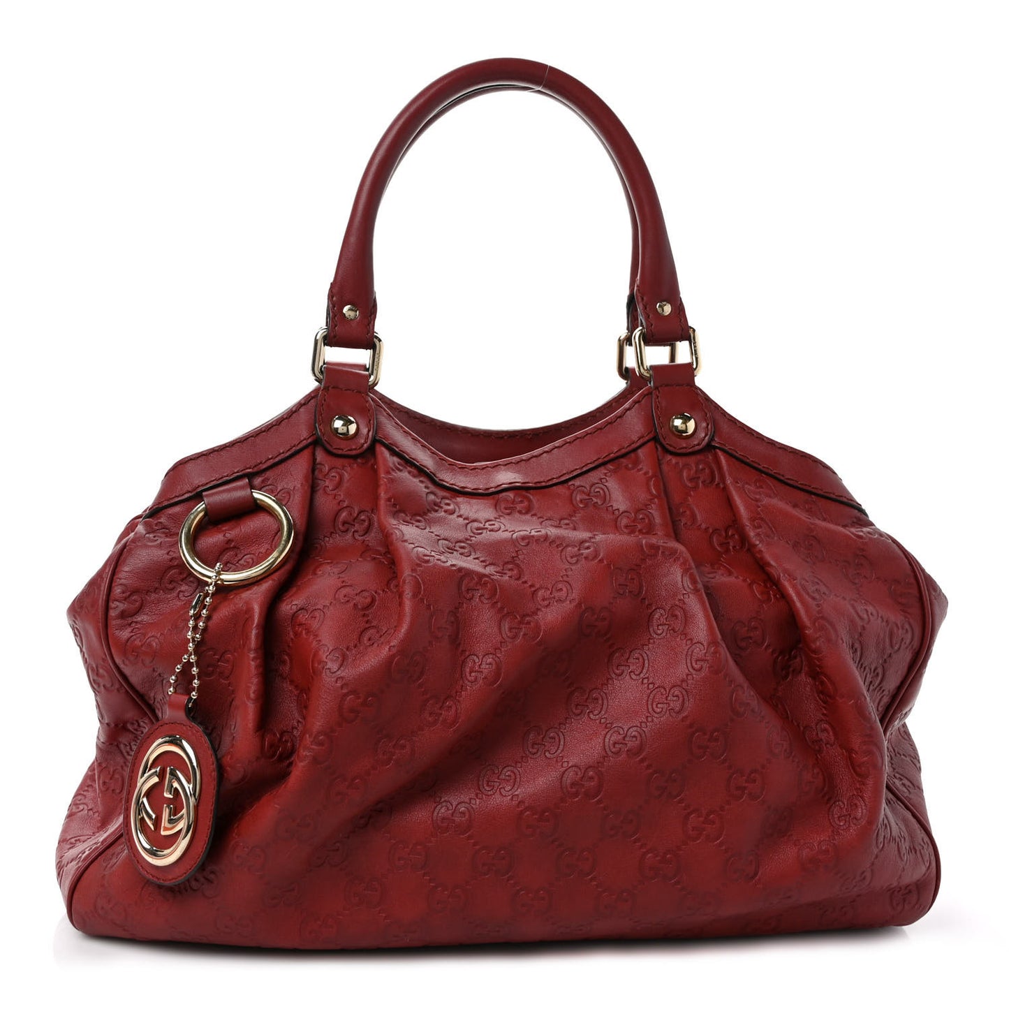 Guccissima Medium Sukey Tote Raspberry Candy