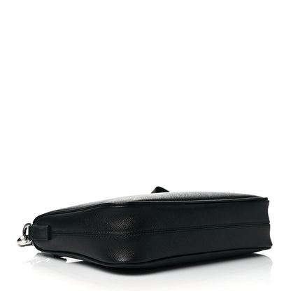 Prada Saffiano Travel Pocket Zippered Shoulder Bag Black 4 of 10