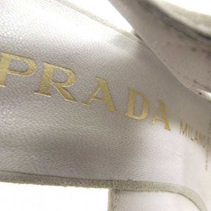 Prada Suede Platform Wedge Sandals 38.5 6 of 7