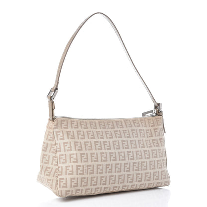 Fendi Zucchino Cuoio Pochette Beige Tortora Pietra 3 of 10