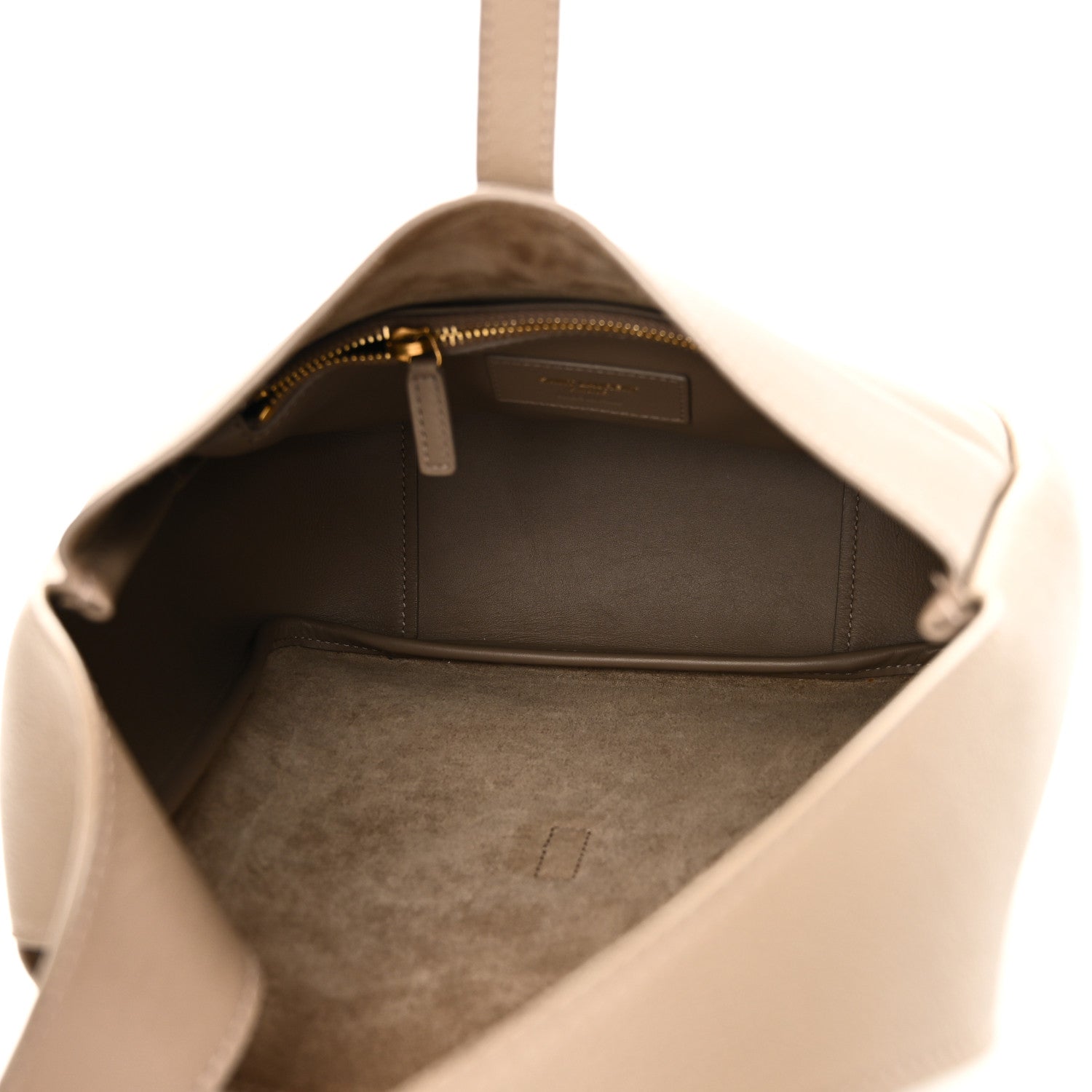 Saint Laurent Grained Calfskin Small Le 5 A 7 Soft Hobo Dusty Grey 9 of 17
