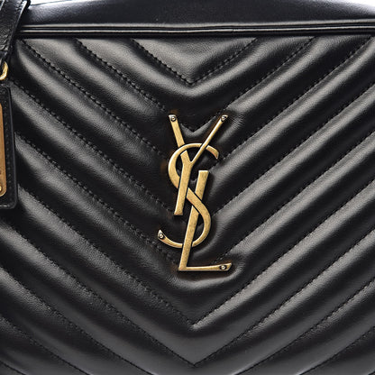 Saint Laurent Calfskin Matelasse Monogram Lou Camera Bag Black 9 of 9