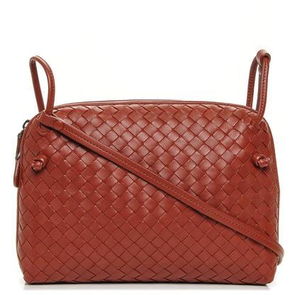 Bottega Veneta Nappa Intrecciato Pillow Crossbody Messenger Brique 1 of 8