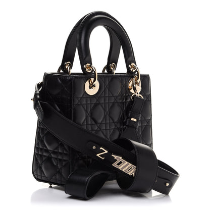 Christian Dior Lambskin Cannage Small My ABCDior Lady Dior Black 2 of 11