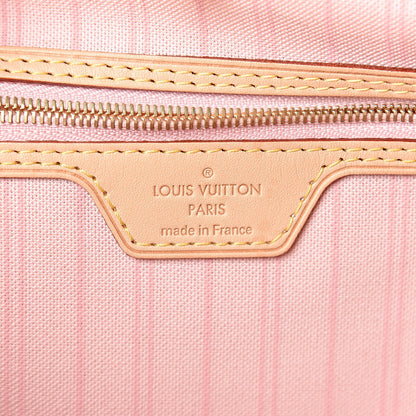 Louis Vuitton Damier Azur Delightful MM Rose Ballerine 6 of 11