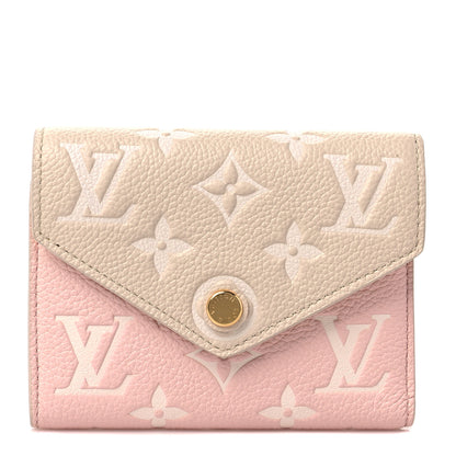 Louis Vuitton Empreinte Monogram Spring In The City Victorine Wallet Pink Beige Yellow 1 of 8