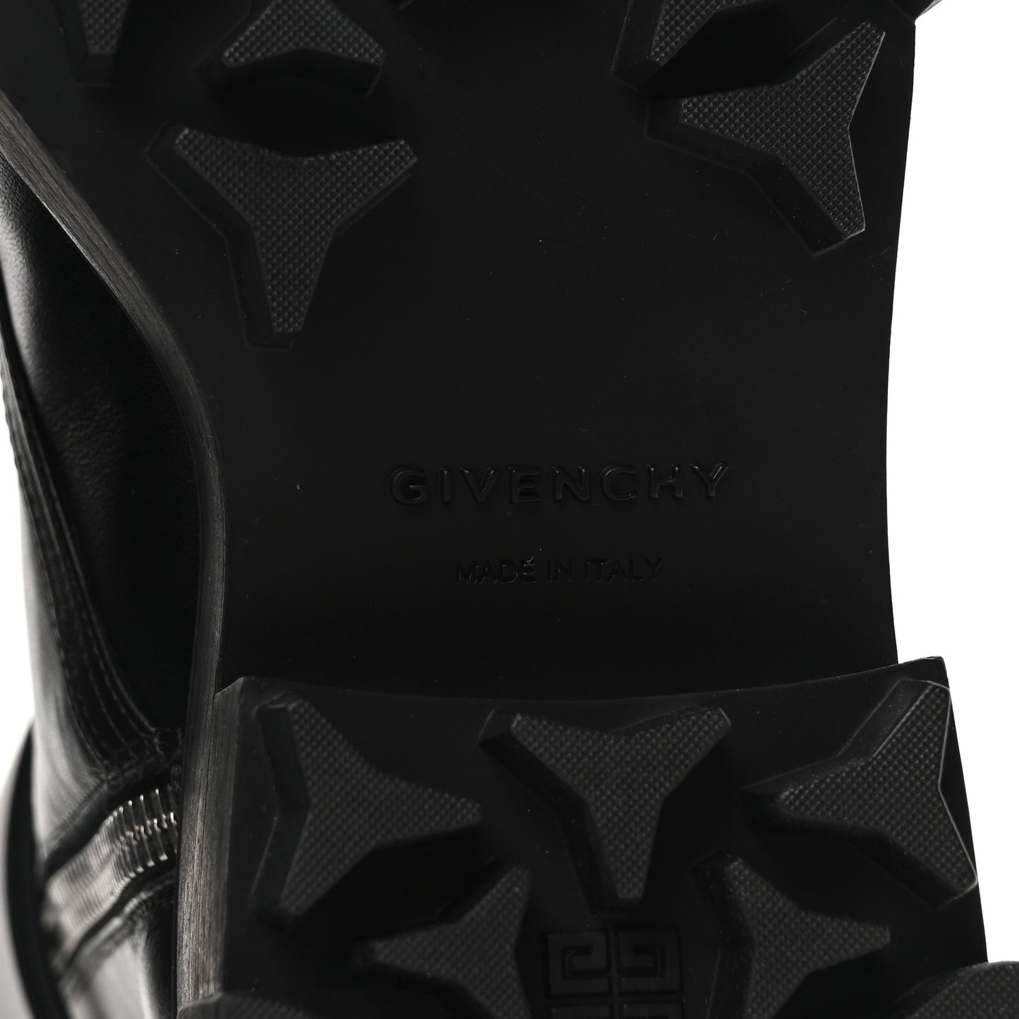 Calfskin Combat Boots 35 Black