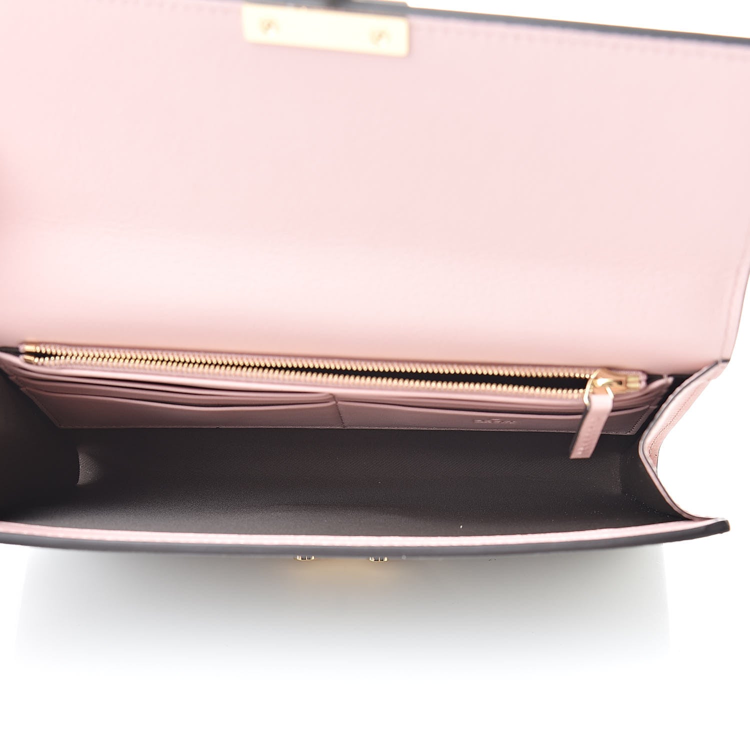 Gucci GG Supreme Monogram Calfskin Padlock Clutch Beige Perfect Pink 5 of 8