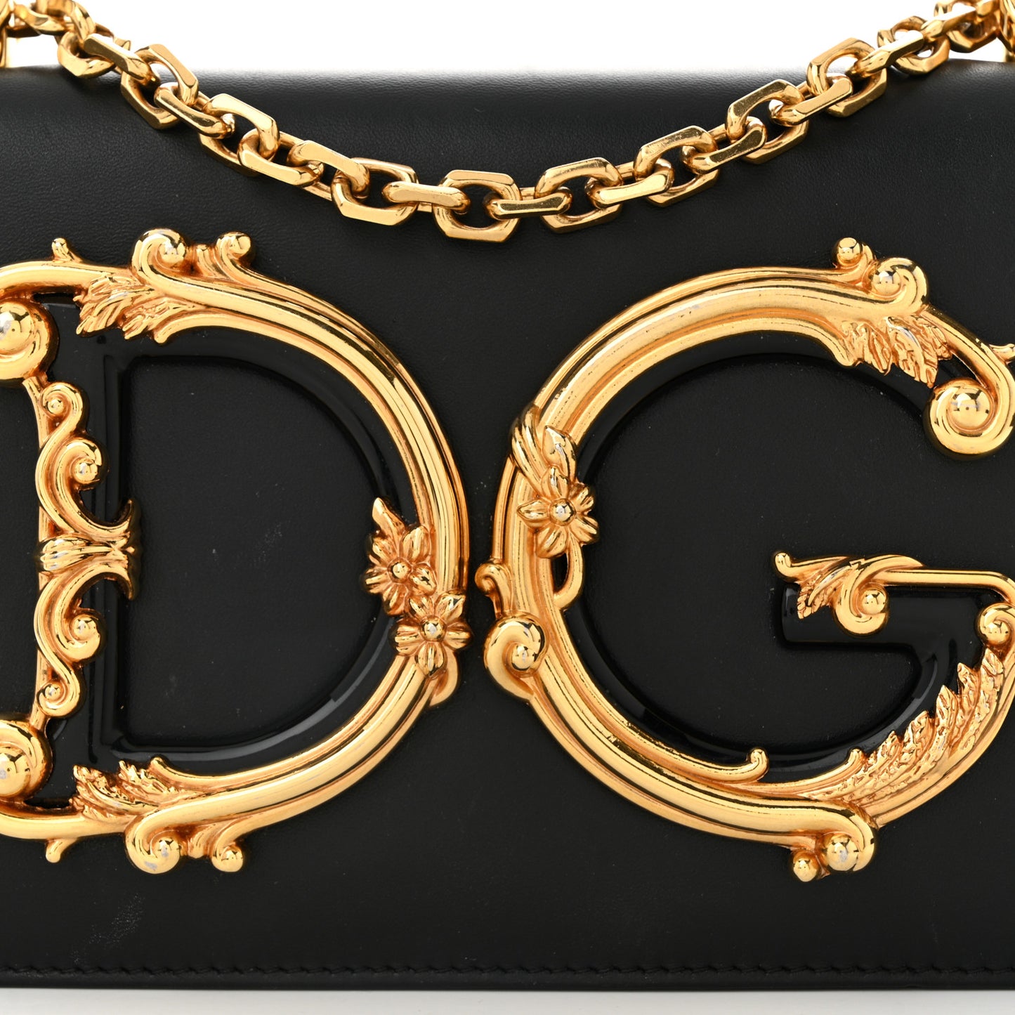 Nappa DG Girls Shoulder Bag Black