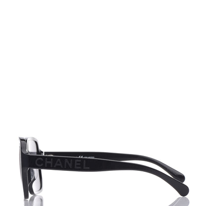 Chanel Acetate Polarized Square Sunglasses 5408 Black 3 of 9