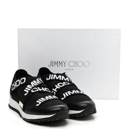 Jimmy Choo Nappa Knit Toronto Slip-On Sneakers 37 Black 9 of 9