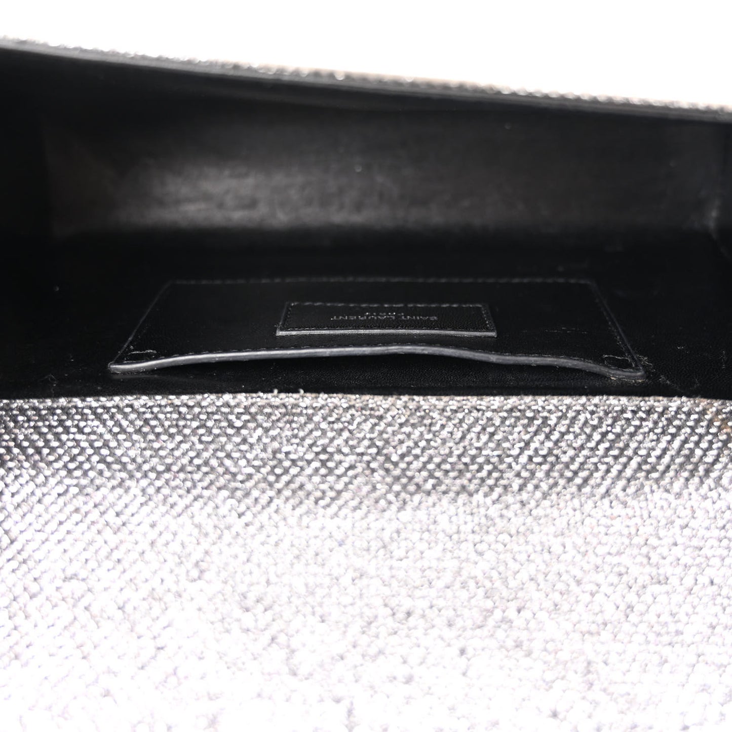 Metallic Canvas Woven Medium Classic Monogram Kate Satchel Silver