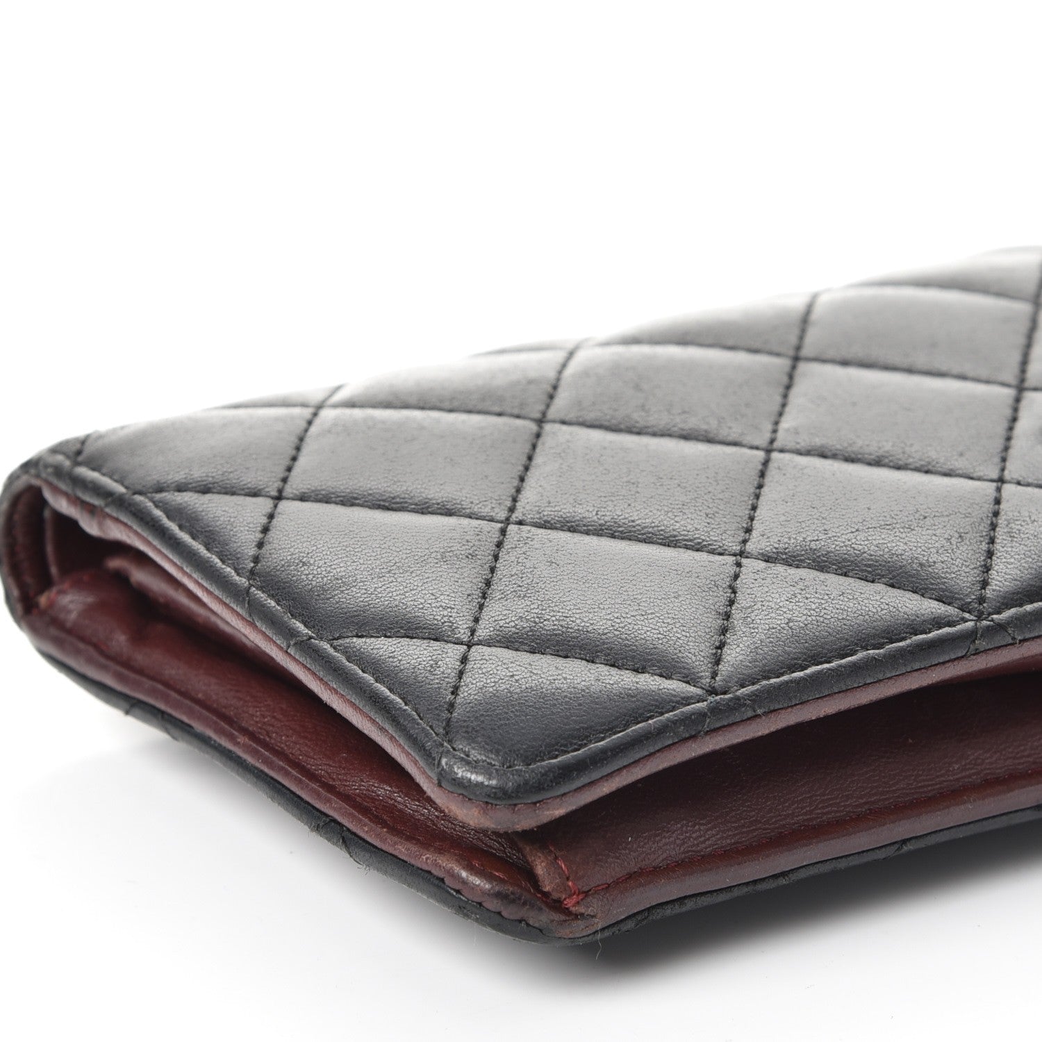 Chanel Lambskin Quilted Yen Wallet Black 9 of 16