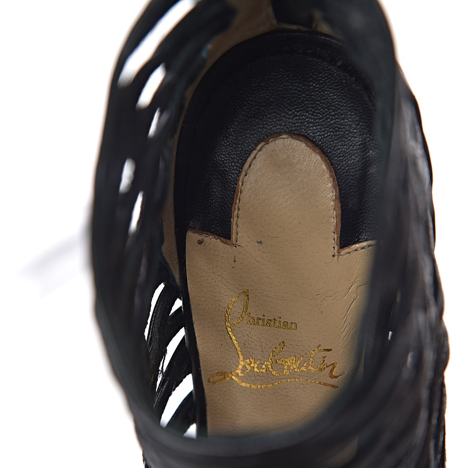 Christian Louboutin Kid Mille Cinque 100 Ankle Boots 36 Black 11 of 15