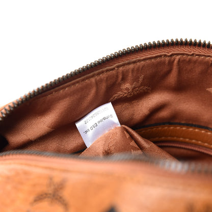 MCM Visetos Small Boston Bag Cognac 16 of 18