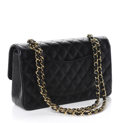 Chanel Caviar Quilted Medium Double Flap Black 3 of 11