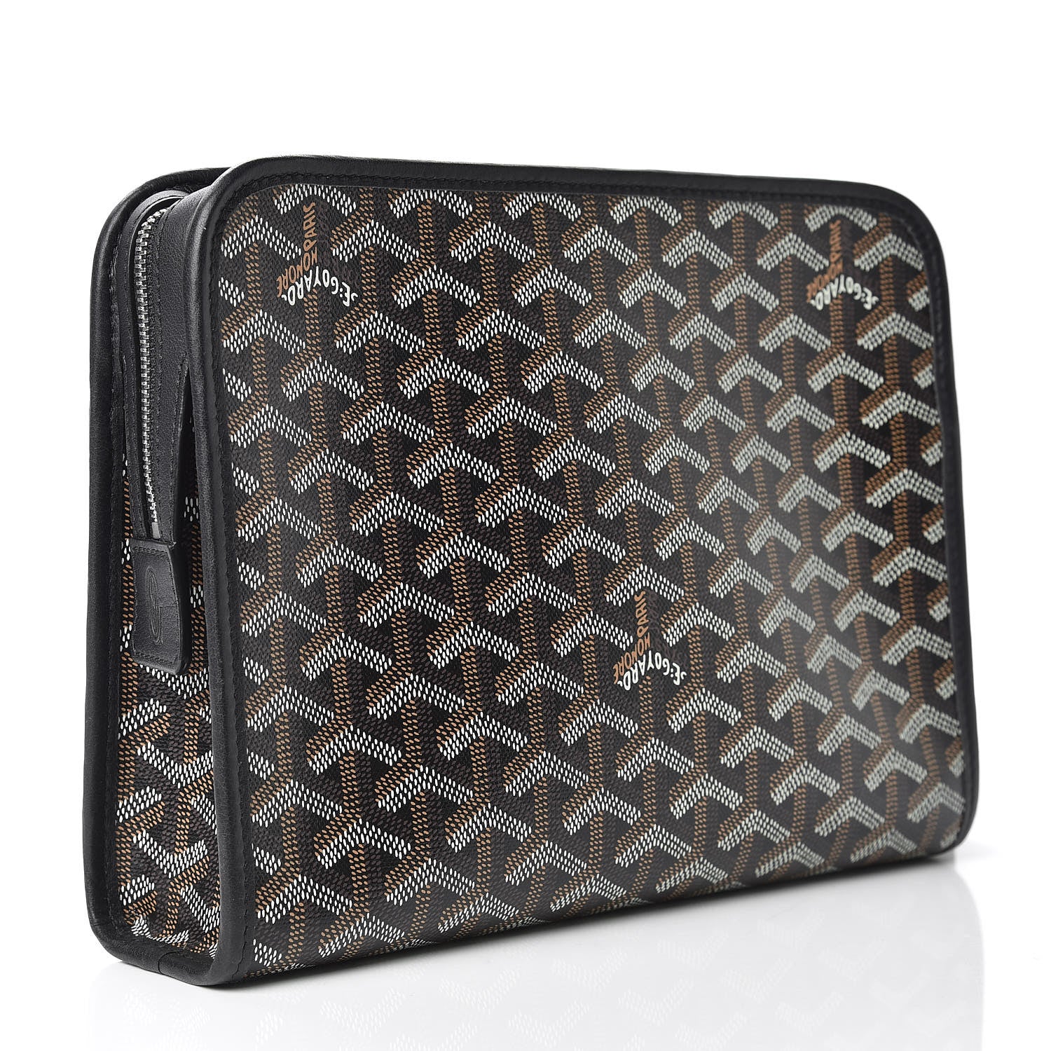 Goyard Goyardine Jouvence MM Toiletry Pouch Black 3 of 11