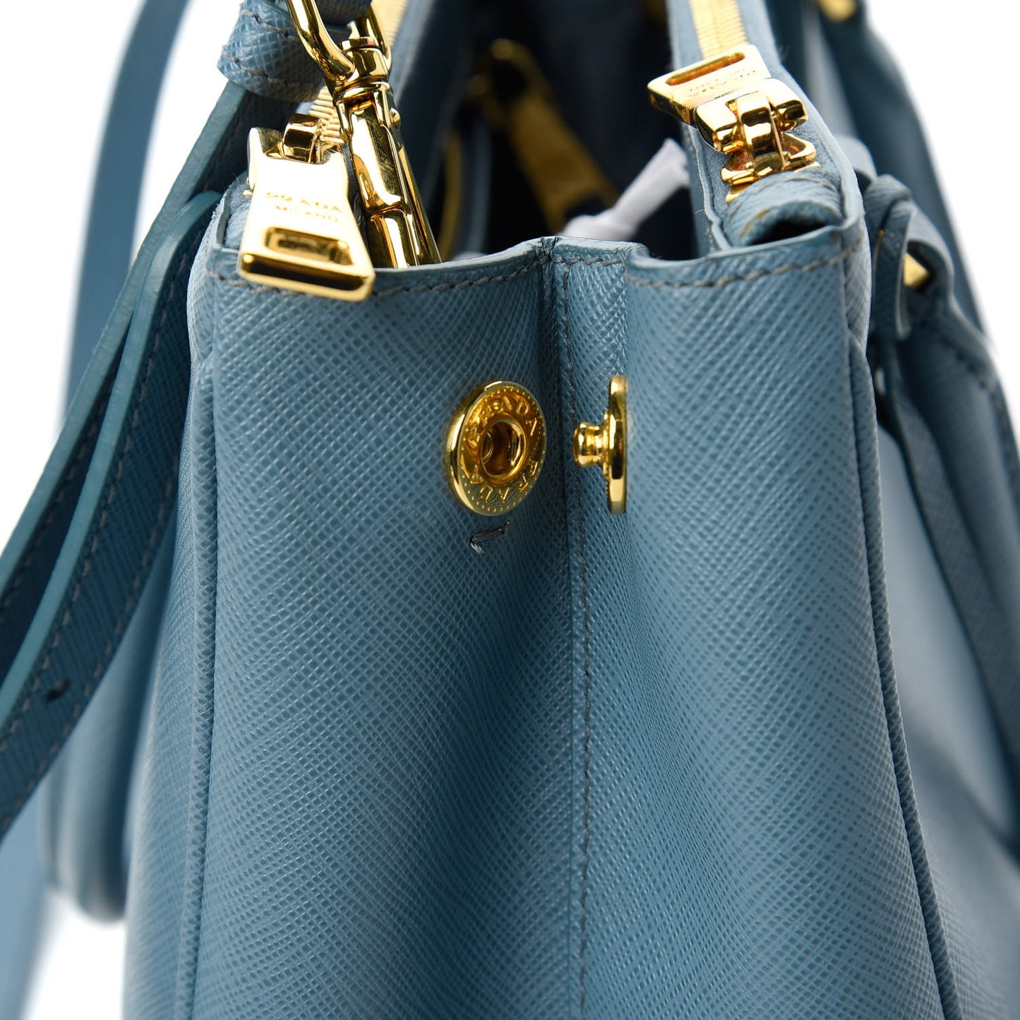 Saffiano Small Galleria Double Zip Tote Aviazione