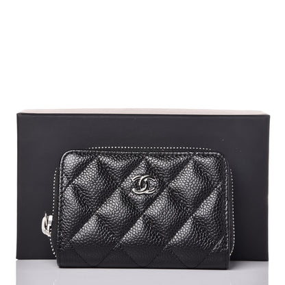Chanel Caviar Quilted Zip Coin Purse Black 8 of 8