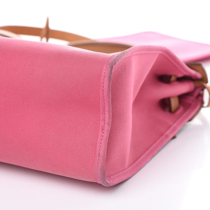 Hermes Vache Hunter Toile Herbag Zip 31 PM Rose Lipstick 18 of 18