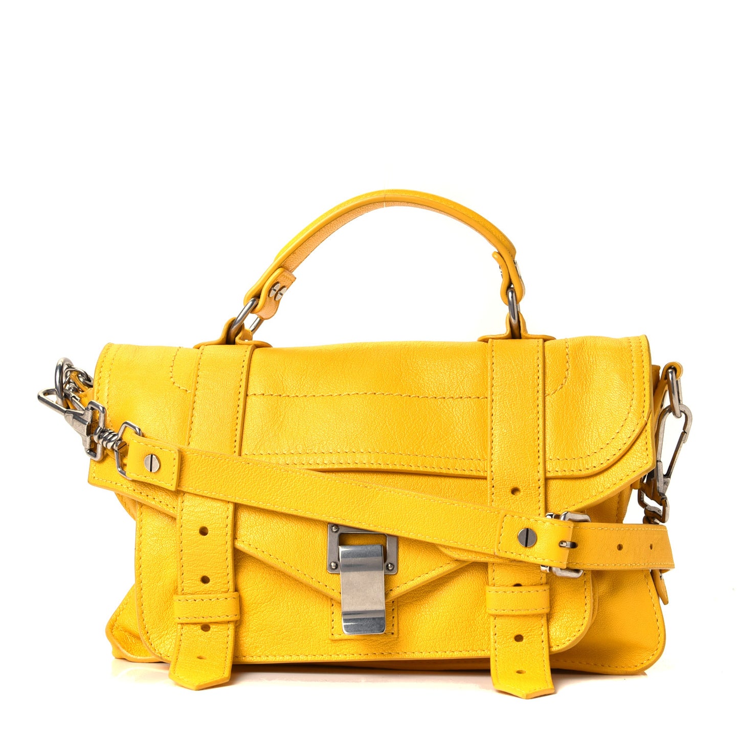 Lambskin Tiny PS1 Satchel Lemon