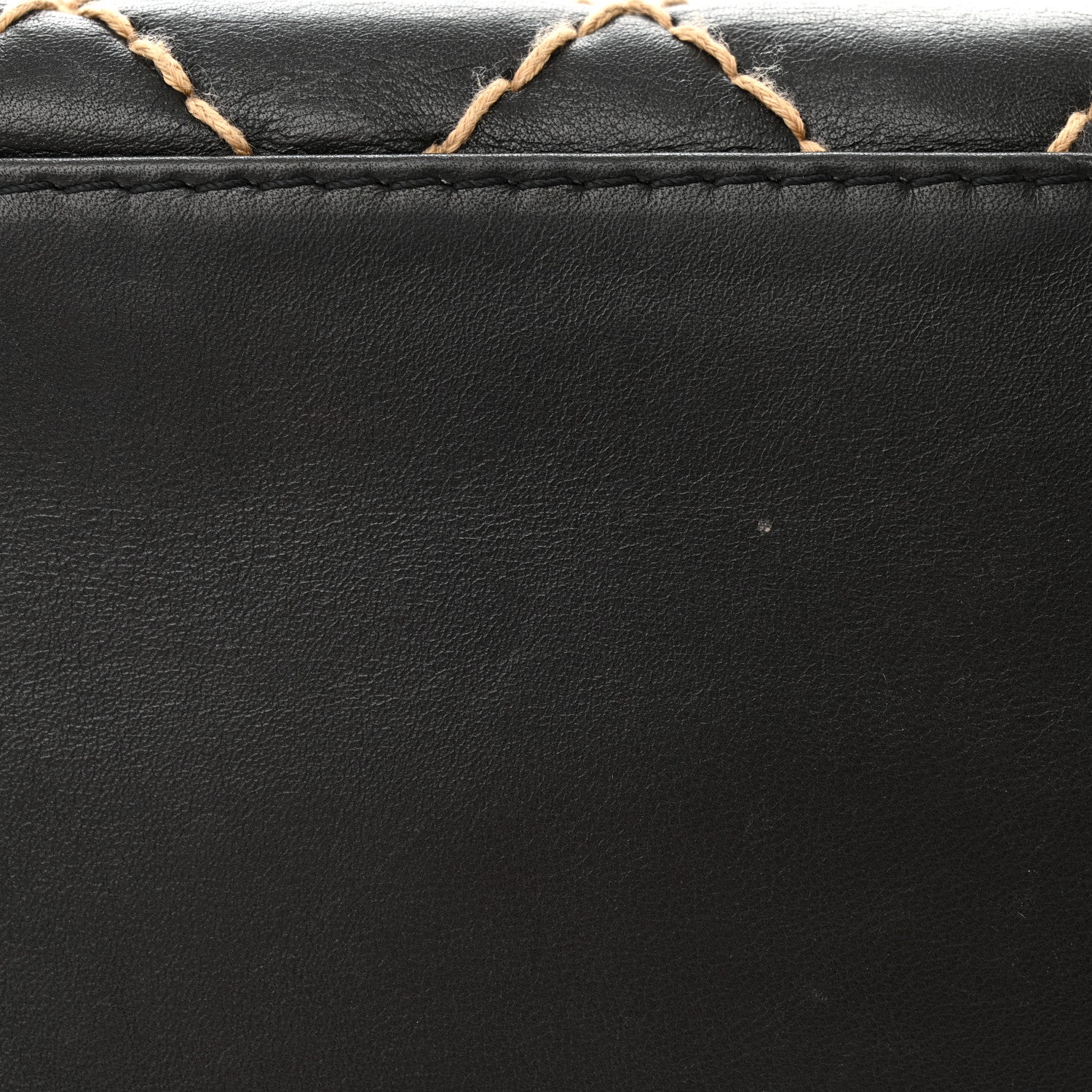 Chanel Calfskin Wild Stitch Vertical Top Handle Bag Black 12 of 14