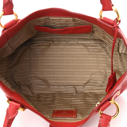 Prada Vitello Daino Pushlock Tote 5 of 12