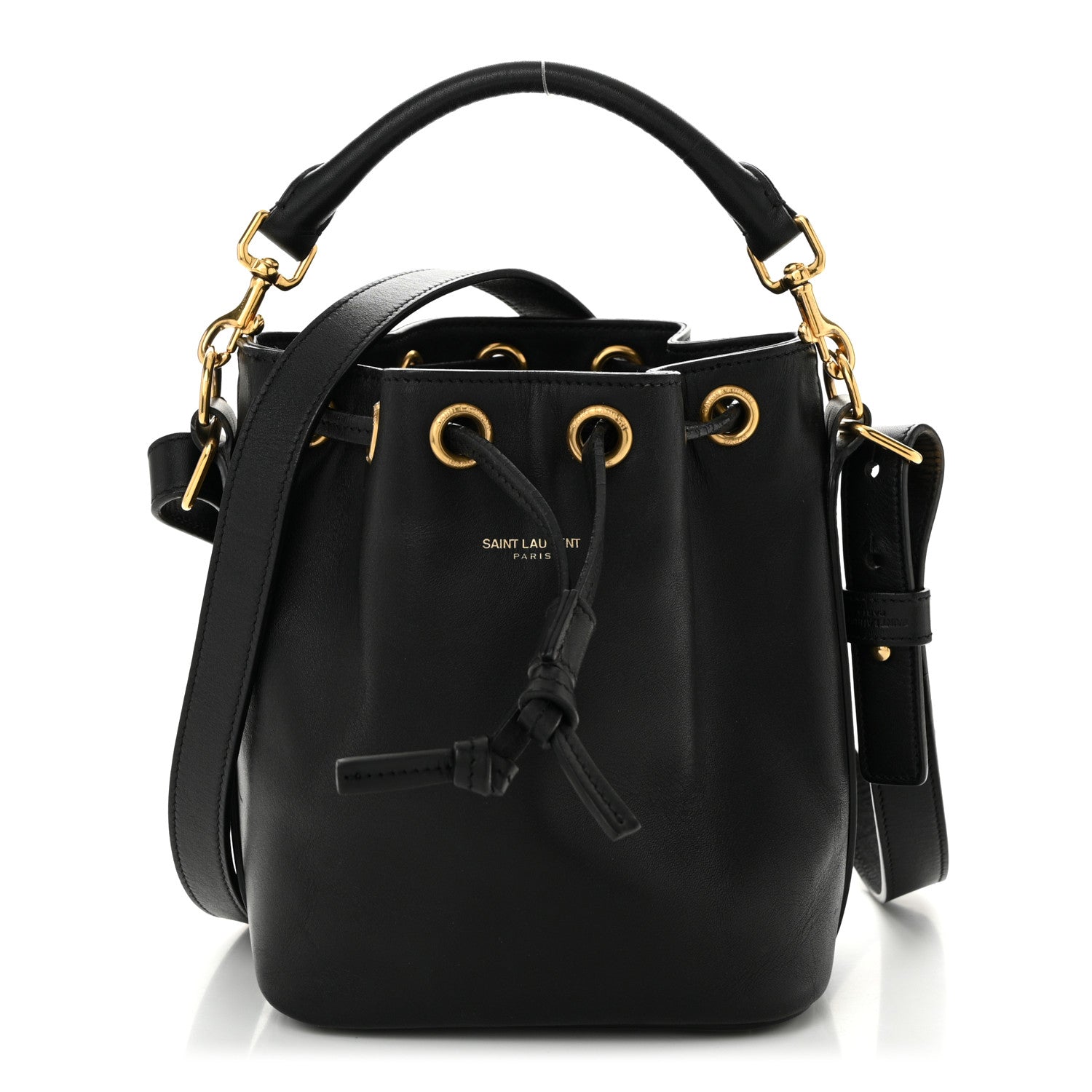 Saint Laurent Calfskin Small Emmanuelle Bucket Bag Black 1 of 12