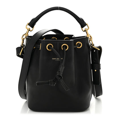 Saint Laurent Calfskin Small Emmanuelle Bucket Bag Black 1 of 12